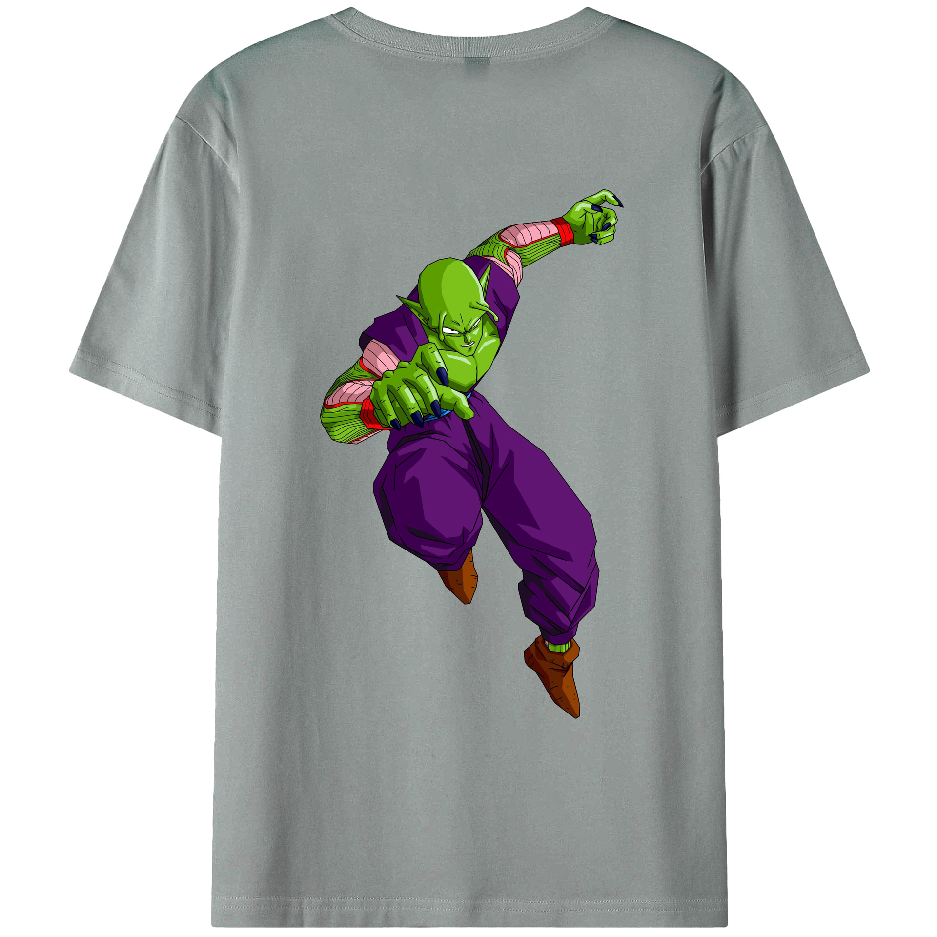 （画像用） ドラゴンボール ピッコロ DRAGON BALL Piccolo 綿100％ メンズ半袖Tシャツ（バックプリント） 通気性